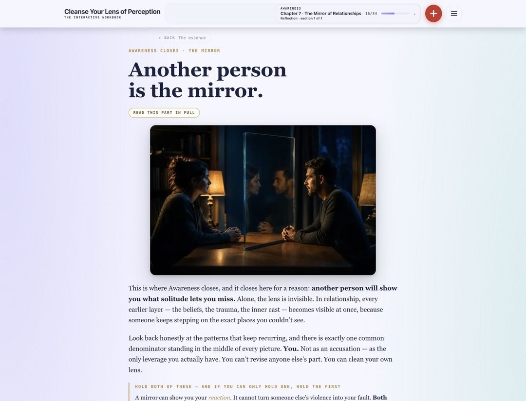 Another person as mirror